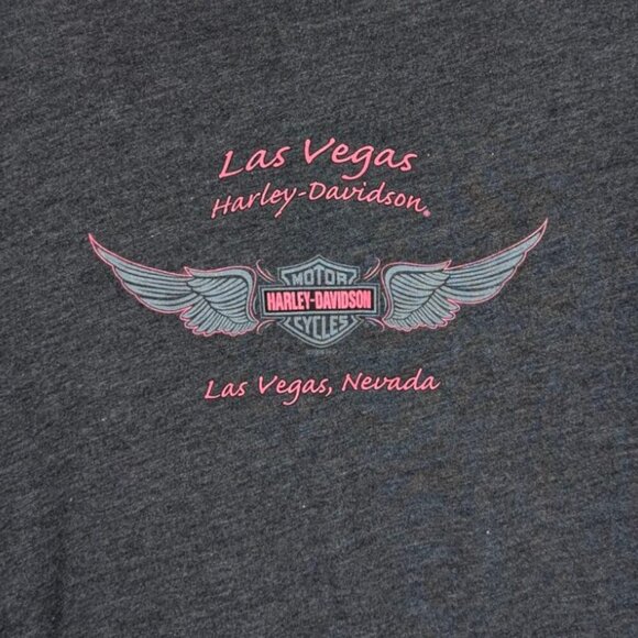 Harley Davidson Las Vegas Bedazzled Bike Tee - Picture 4 of 5